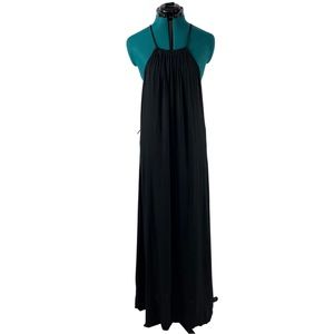 Pre-Owned Adam Levine Black Maxi Dress (L)